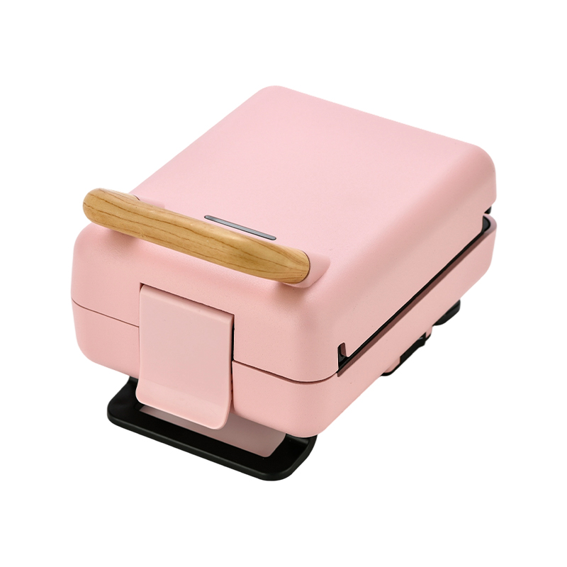 BJX-S015 Sandwichmaskine med trækornshåndtag og fast plade