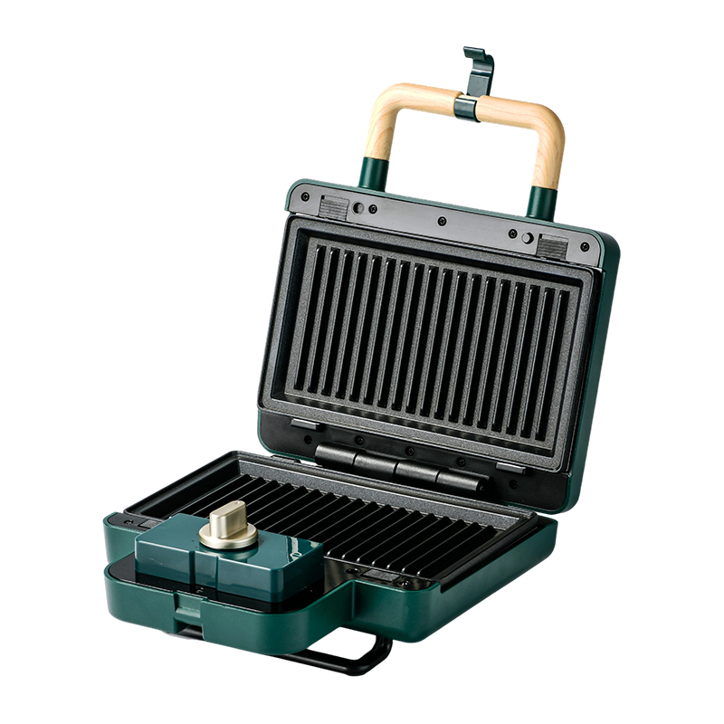 BJX-S016 15-minutters timer 2-skive multifunktions sandwich vaffelmaskine