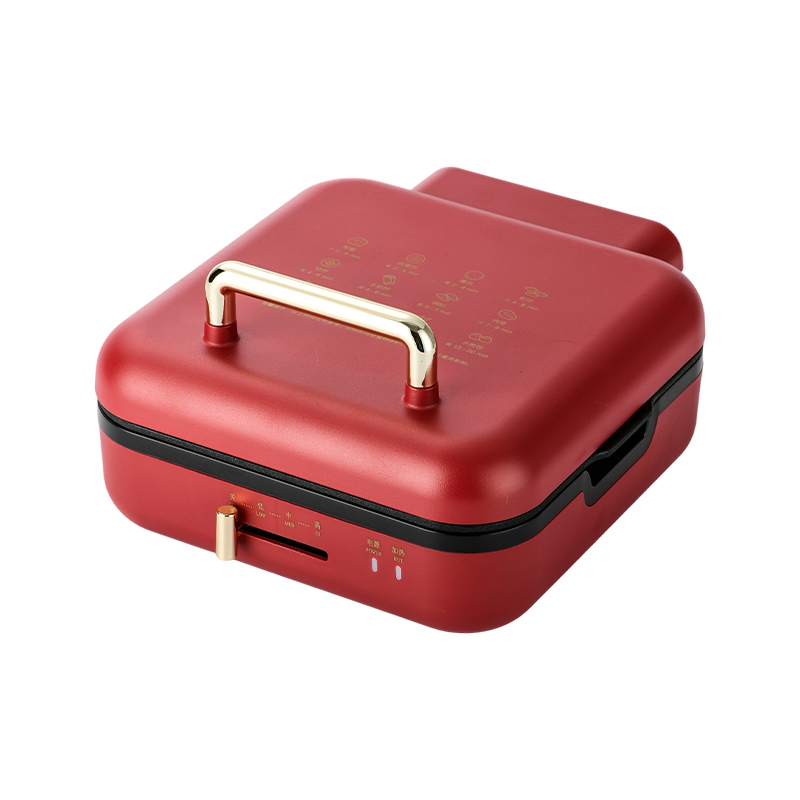 BJX-S017 24x24 cm grillpande med grill (temperaturkontrol + trækornshåndtag)