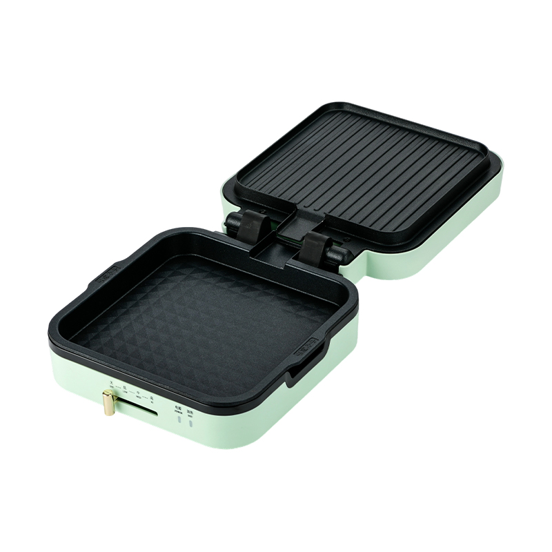 BJX-S018 24x24 cm grillmaskine med temperaturkontrol og aftagelige plader