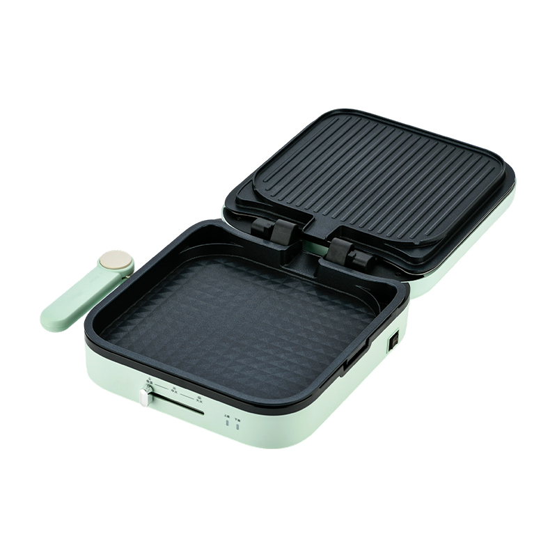 BJX-S022 28x28cm 180° Åbning og lukning Temperaturkontrol Aftagelig plade Stor grill