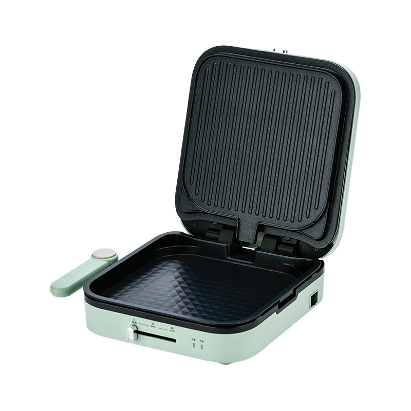 BJX-S022 28x28cm 180° Åbning og lukning Temperaturkontrol Aftagelig plade Stor grill