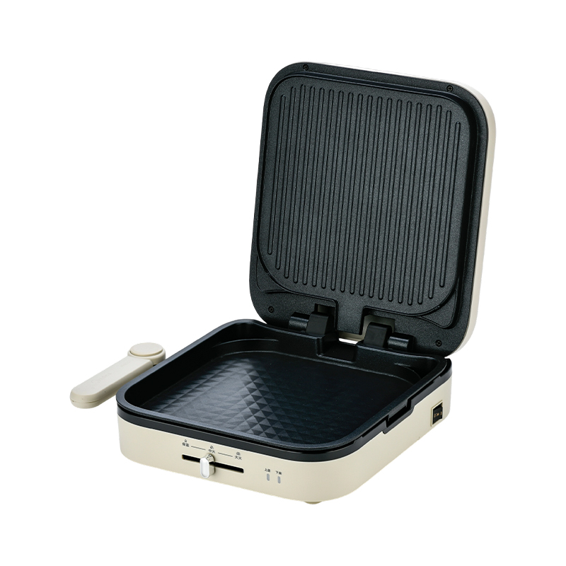 BJX-S023 28x28 cm stor tallerken med temperaturkontrol Panini & grillmaskine