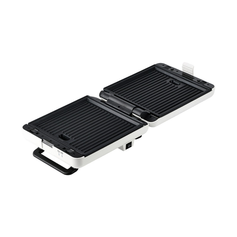 BJX-S026 4-skive 180° åben grill- og sandwichmaskine med 3-niveau kontrol og oliedrypbakke