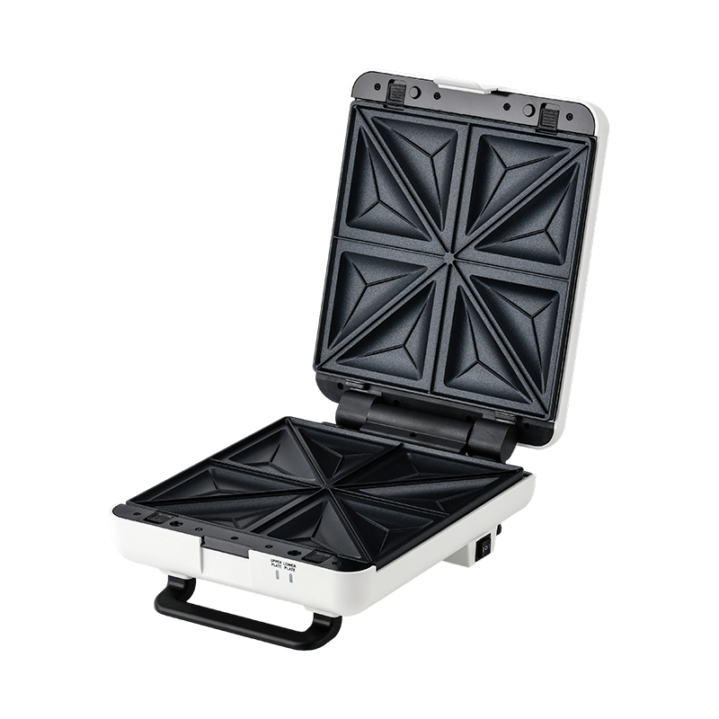 BJX-S026 4-skive 180° åben grill- og sandwichmaskine med 3-niveau kontrol og oliedrypbakke