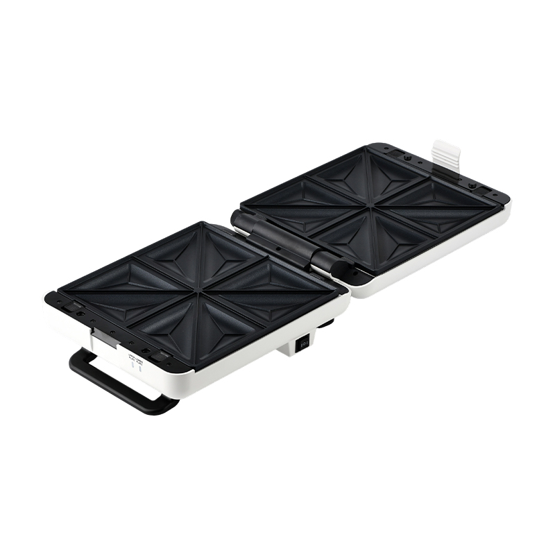 BJX-S026 4-skive 180° åben grill- og sandwichmaskine med 3-niveau kontrol og oliedrypbakke